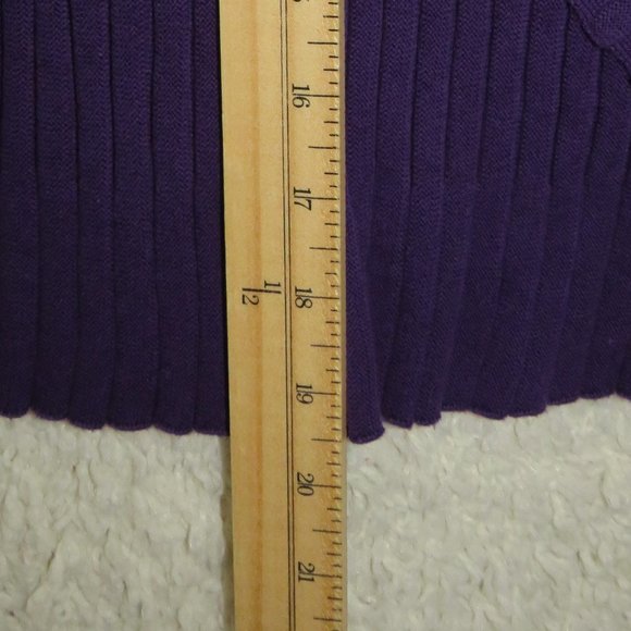 Dress Barn* Women's Long Sleeve Big Button Ribbed Cardigan Sweater Size~ X-Large - Picture 8 of 9